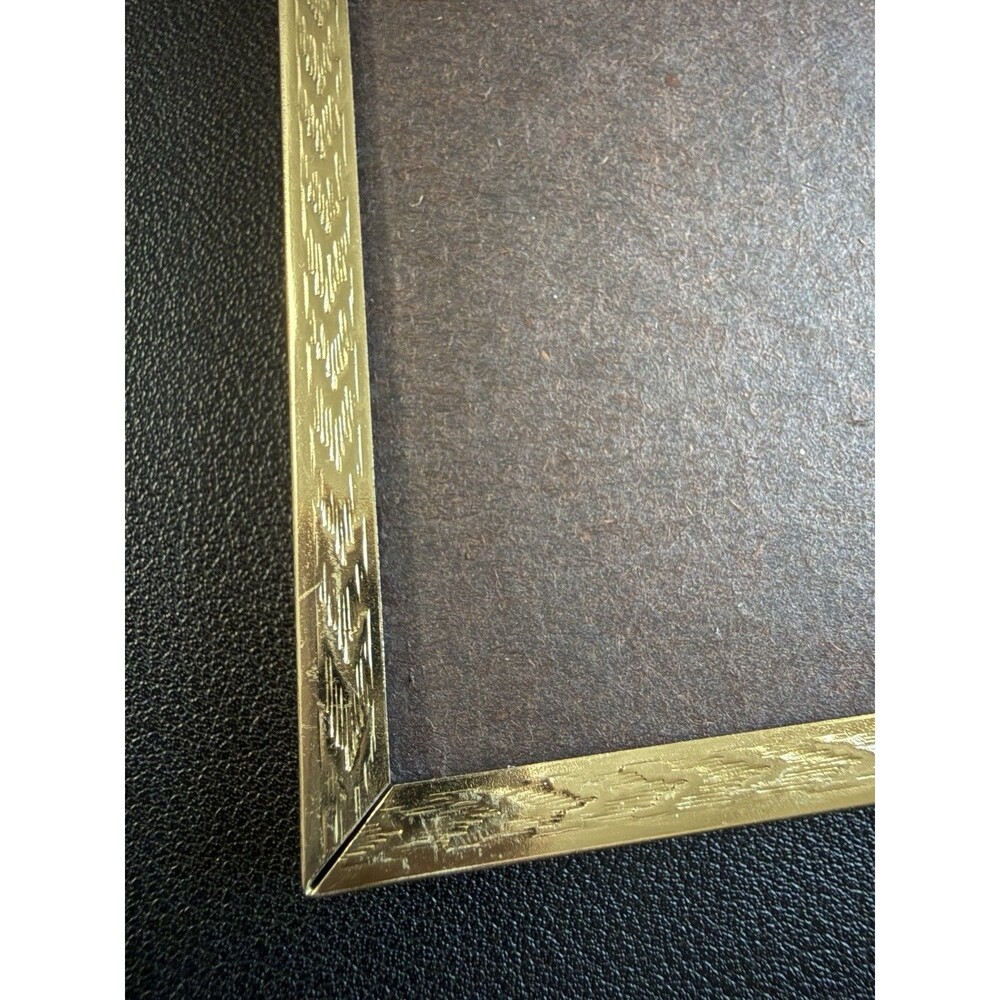 Vtg Ornate Gold Tone Metal Picture Frame Hollywood Regency Style 8X10 *No Glass
